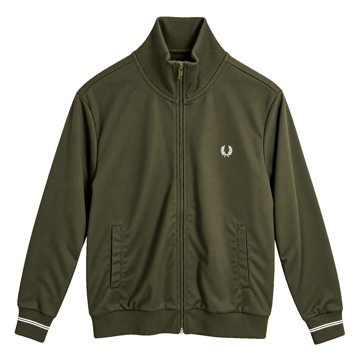 Fred Perry Trackjacket black olive M